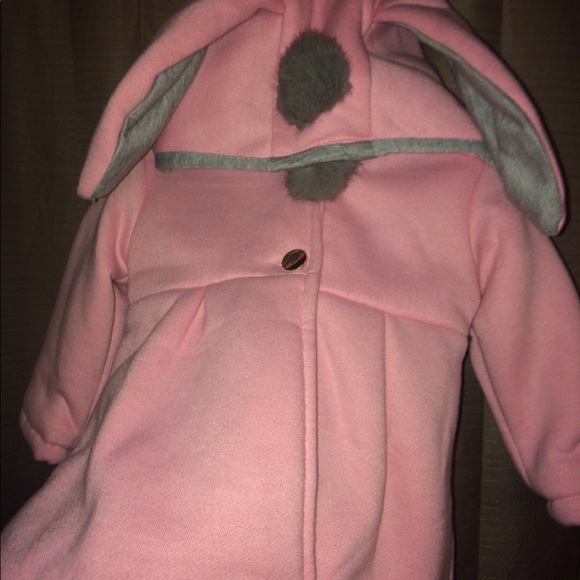 Hooded sweater coat with bunny ears - Picture 4 of 7